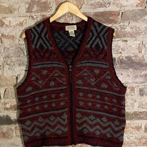 Vintage wool knit sweater vest